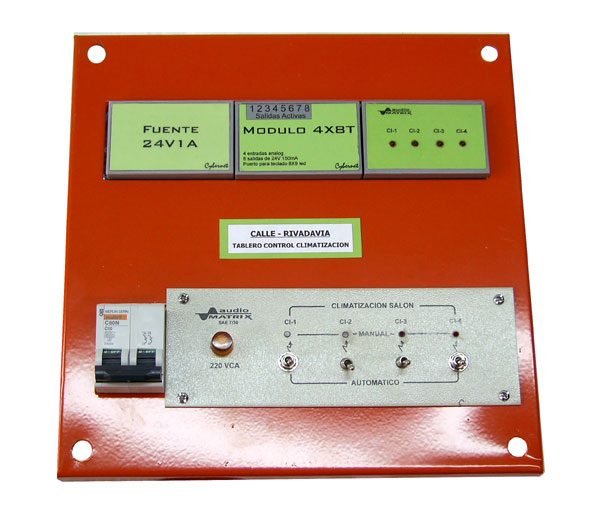 Tablero de climatización