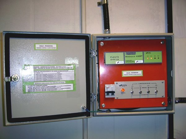 Tablero de climatización - Instalado