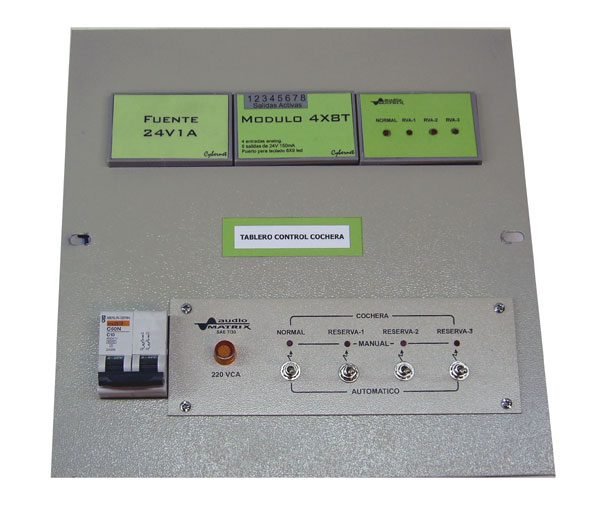Tablero de control de Cocheras