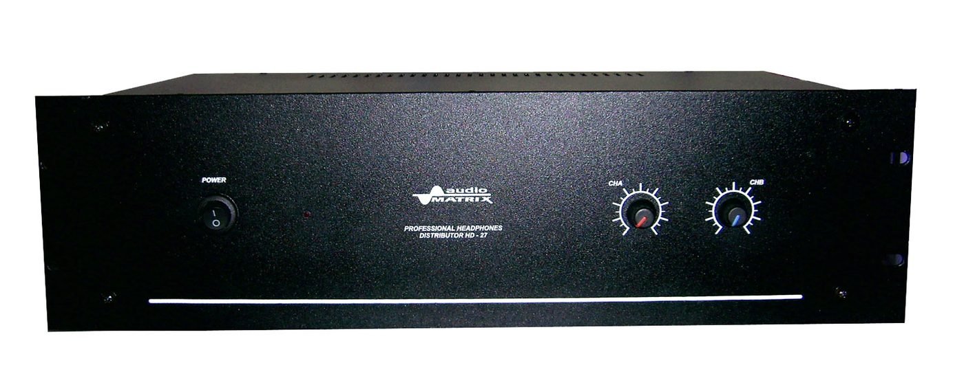Distribuidor de señal para auriculares de 2 canales