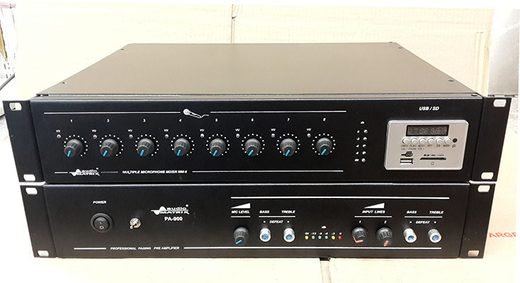 Mixer 8 canales mas mp3 y preamplificador PA-900 - foto 3